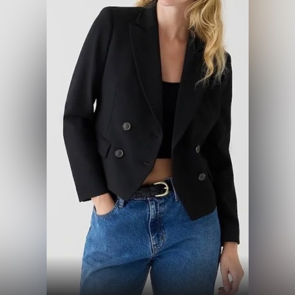 NWOt JCrew Slim-fit double-breasted blazer in four-season stretch
